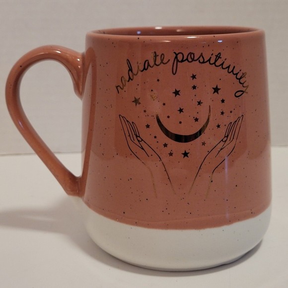 Stay Wild MOON CHILD "Radiate Positivity" Ceramic Tea/Coffee Mug Inspirational - Picture 1 of 8